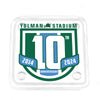 Tulane Green Wave - Yulman Stadium 10 Year Anniversary Logo Drink Coaster