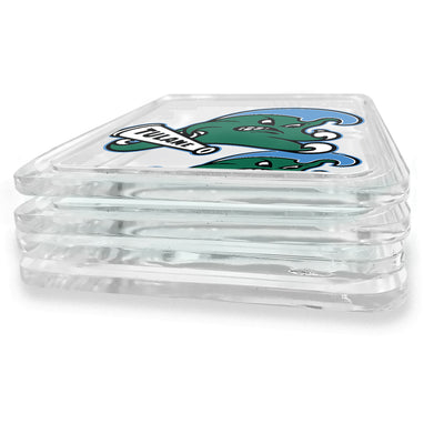 Tulane Green Wave - Tulane Green Wave Logo Drink Coaster