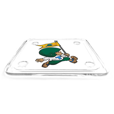 Tulane Green Wave - Vintage Tulane Football Logo Drink Coaster