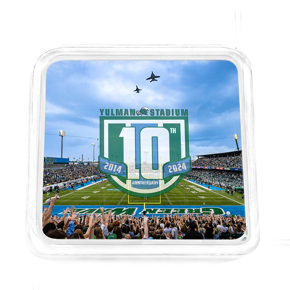 Tulane Green Wave - Acrylic Drink Coaster