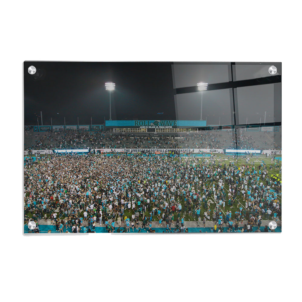 Tulane Green Wave - American Champions Storm the Field - College Wall Art #Canvas