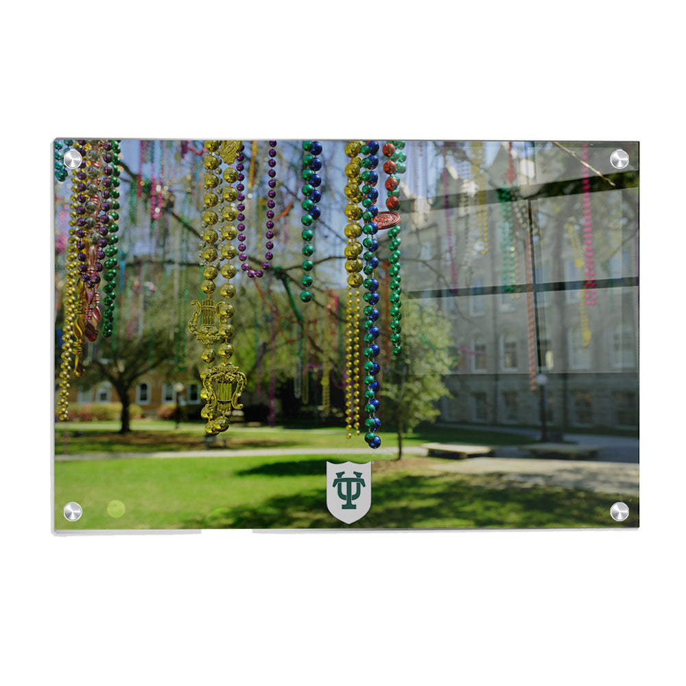 Tulane  Green Wave - Tulane Beads - College Wall Art #Canvas