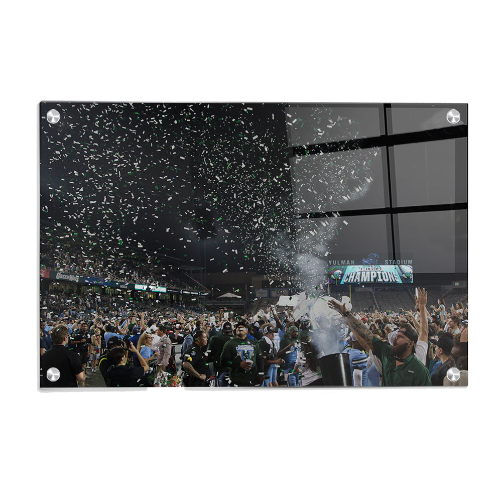 Tulane  Green Wave - American Athletic Conference Champions - College Wall Art #Canvas