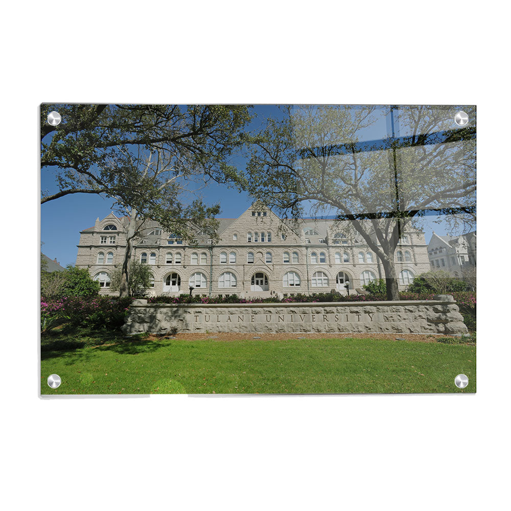 Tulane  Green Wave - Gibson Hall - College Wall Art #Canvas