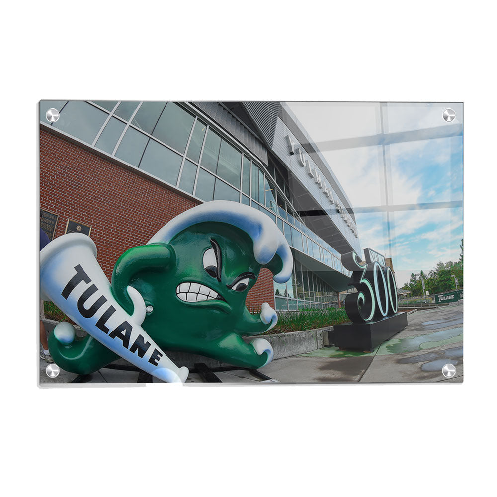 Tulane  Green Wave - Yulman Stadium - College Wall Art Canvas