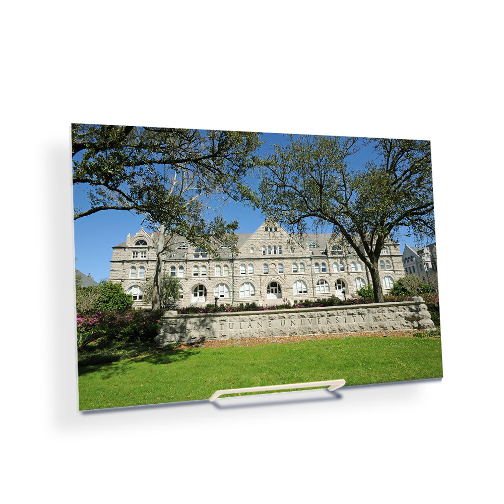 Tulane  Green Wave - Gibson Hall - College Wall Art #Canvas