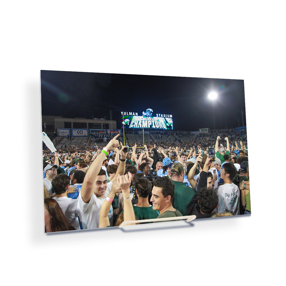 Tulane  Green Wave - Tulane Fans Storm the Field - College Wall Art #Canvas