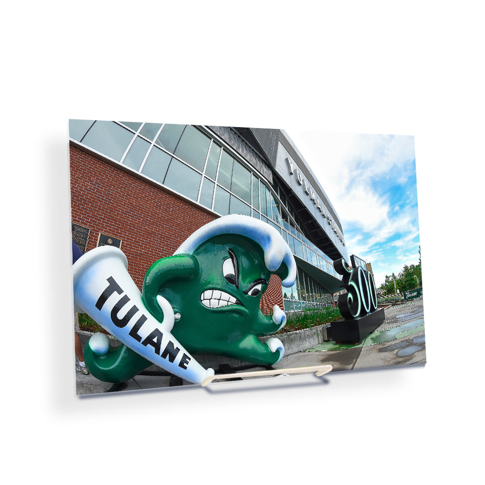 Tulane  Green Wave - Yulman Stadium - College Wall Art Canvas