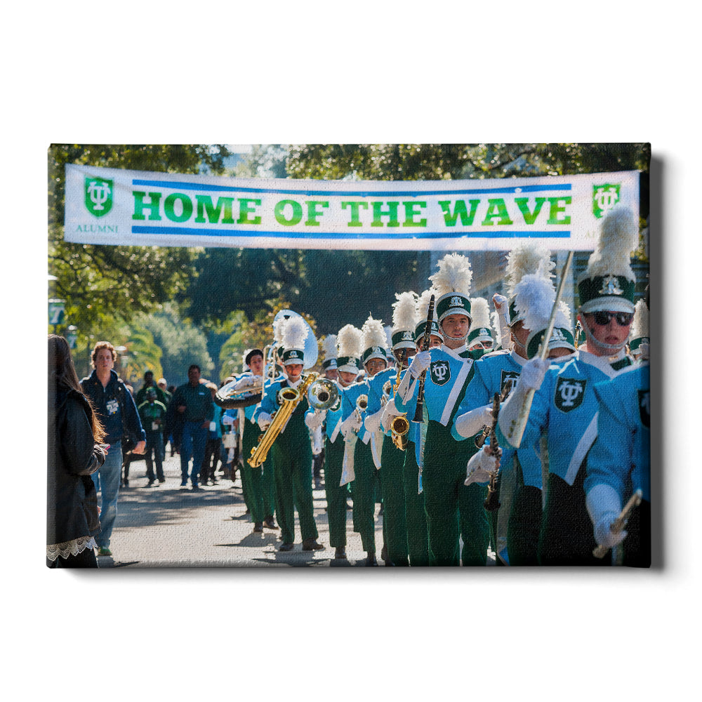 Tulane  Green Wave - Home of the Wave - College Wall Art #Canvas