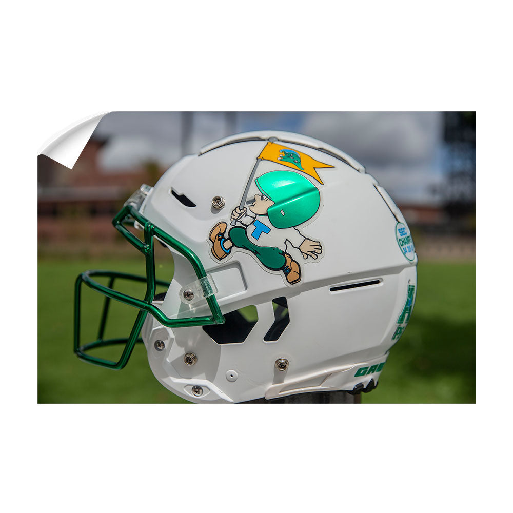 2018 tulane football helmet Riddell Green Wave Angry Wave NCAA Revolution Speed Mini : Sports & Outdoors shaped to match the design Tulane Green Wave - Tulane