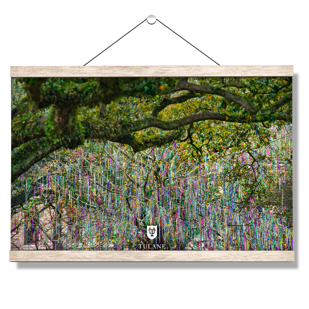 Tulane Green Wave - Bead Tree Under the Oaks - College Wall Art #Canvas 