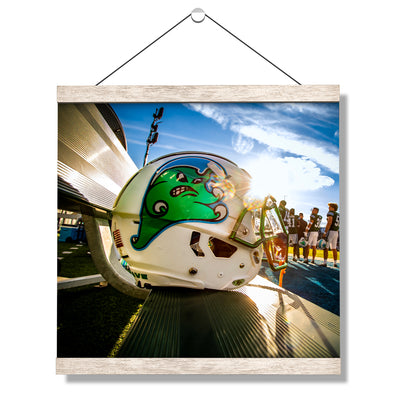 Tulane Green Way - Tulane Green Wave Helmet - College Wall Art #Hanging Canvas