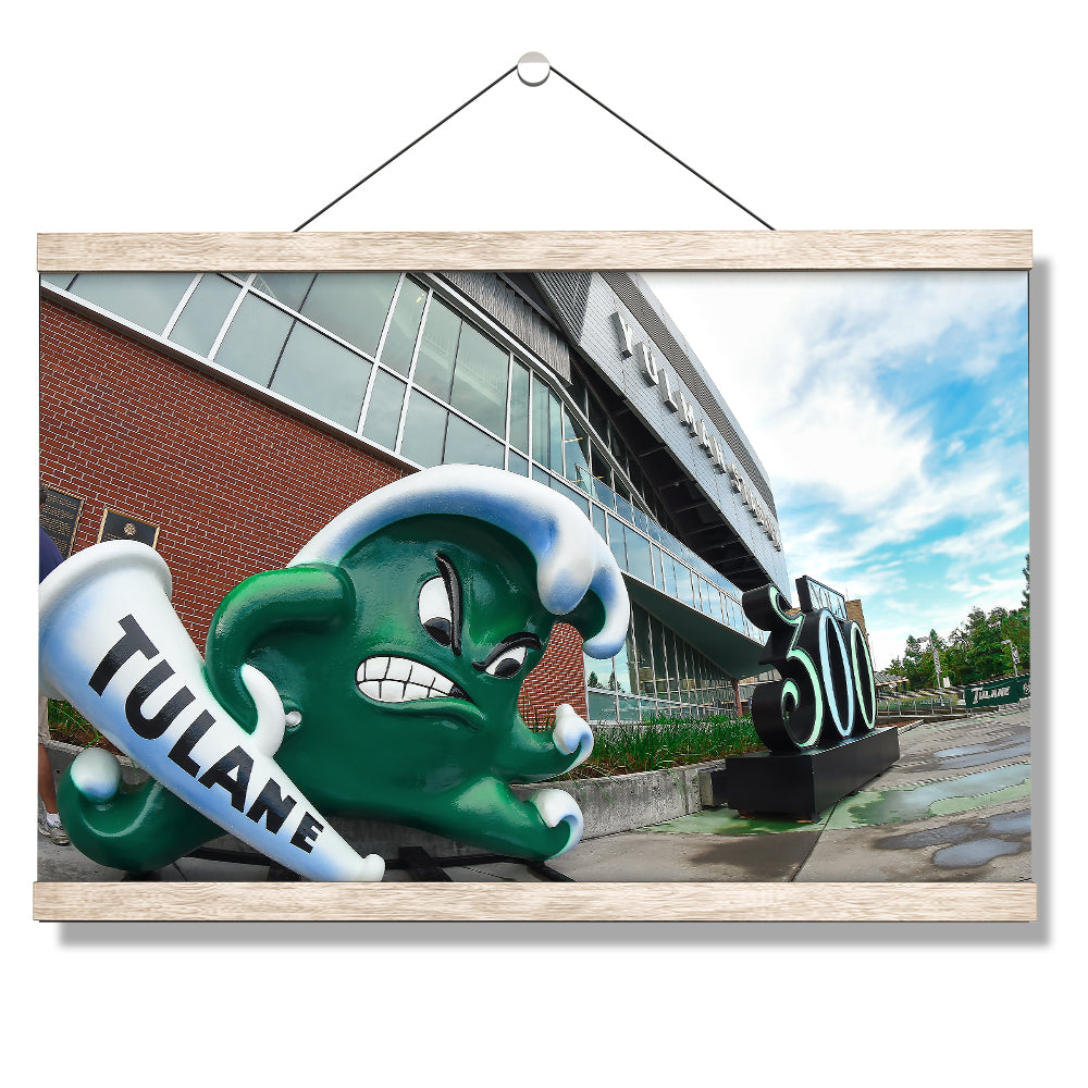 Tulane  Green Wave - Yulman Stadium - College Wall Art Canvas