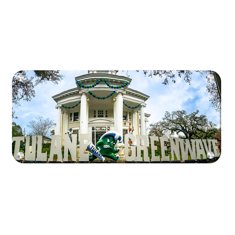 Tulane Green Wave - Audubon Panoramic - College Wall Art #Canvas 