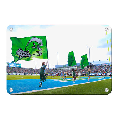 Tulane  Green Wave - Tulane Flags - College Wall Art #Metal