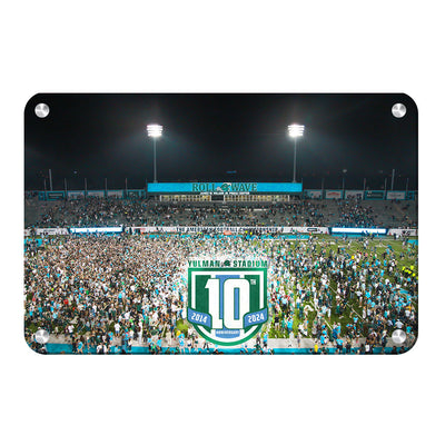 Tulane Green Wave - Yulman 10 Year American Conference Champions Storm the Field - College Wall Art #Metal