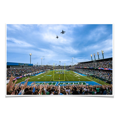 Tulane  Green Wave - Green Wave Flyover - College Wall Art #Poster