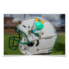 Tulane  Green Wave - Tulane Throw Back Helmet - College Wall Art #Poster