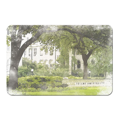 Tulane Green Wave - Tulane Watercolor - College Wall Art #PVC