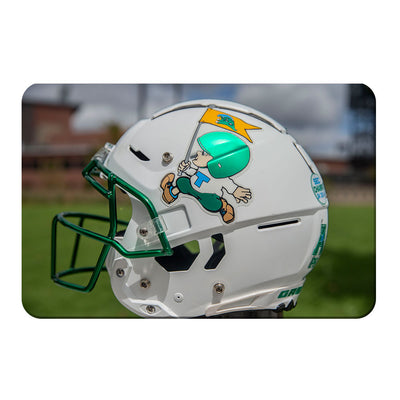 Tulane  Green Wave - Tulane Throw Back Helmet - College Wall Art #PVC