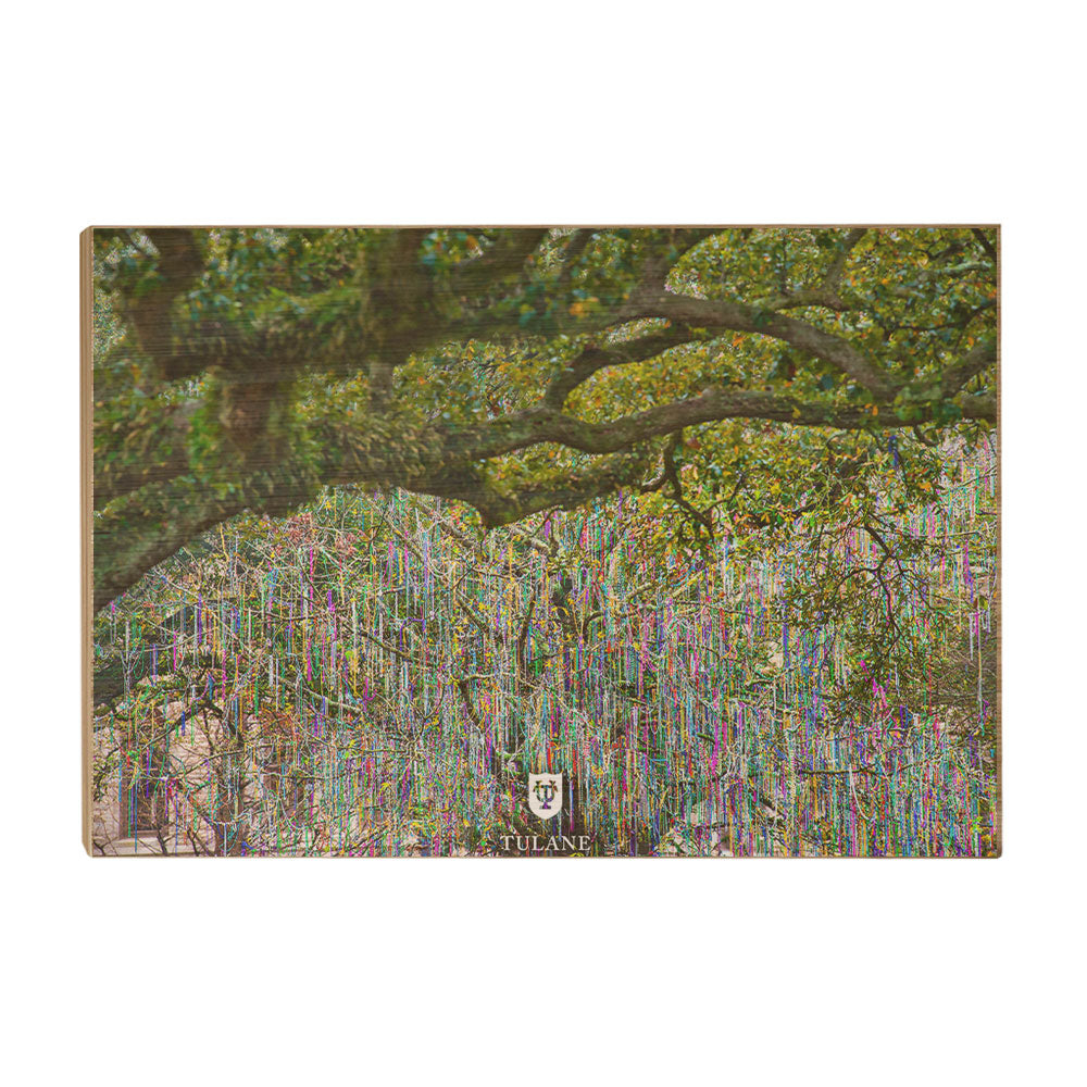 Tulane Green Wave - Bead Tree Under the Oaks - College Wall Art #Canvas 