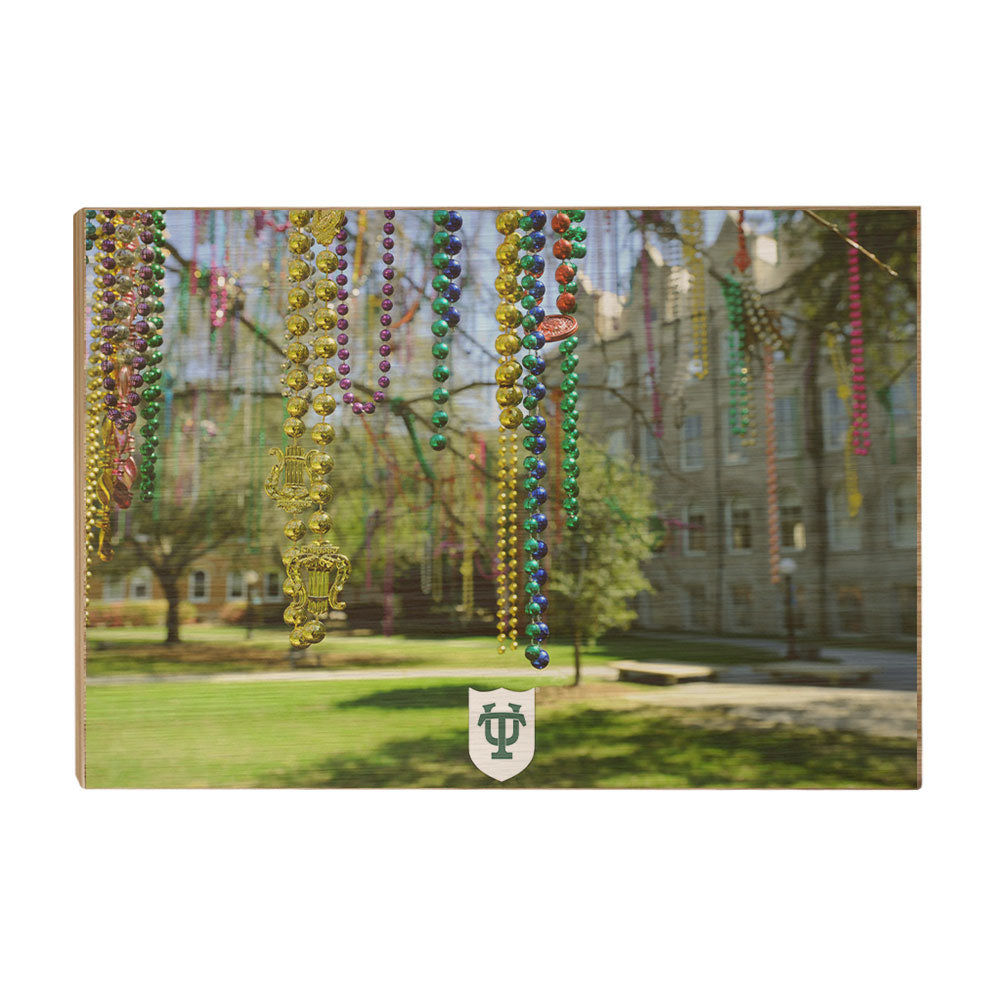 Tulane  Green Wave - Tulane Beads - College Wall Art #Canvas