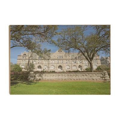 Tulane  Green Wave - Gibson Hall - College Wall Art #Wood