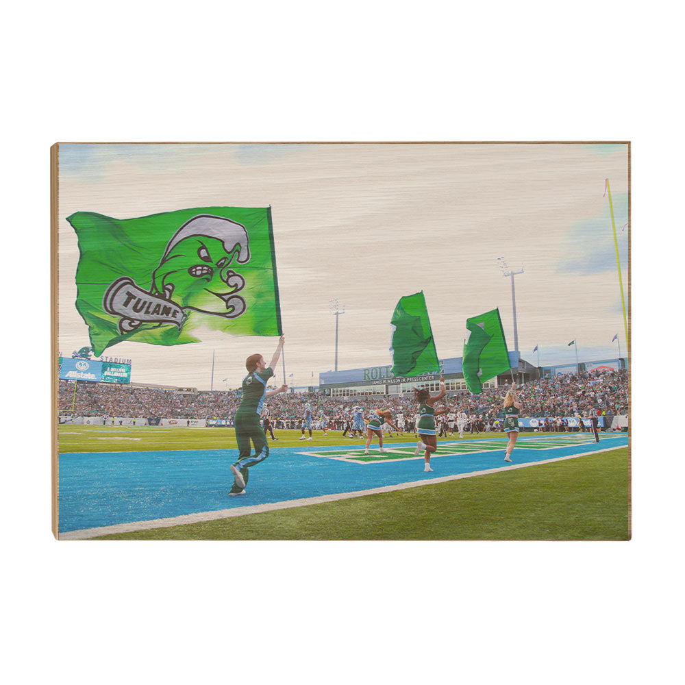 Tulane  Green Wave - Tulane Flags - College Wall Art #Canvas