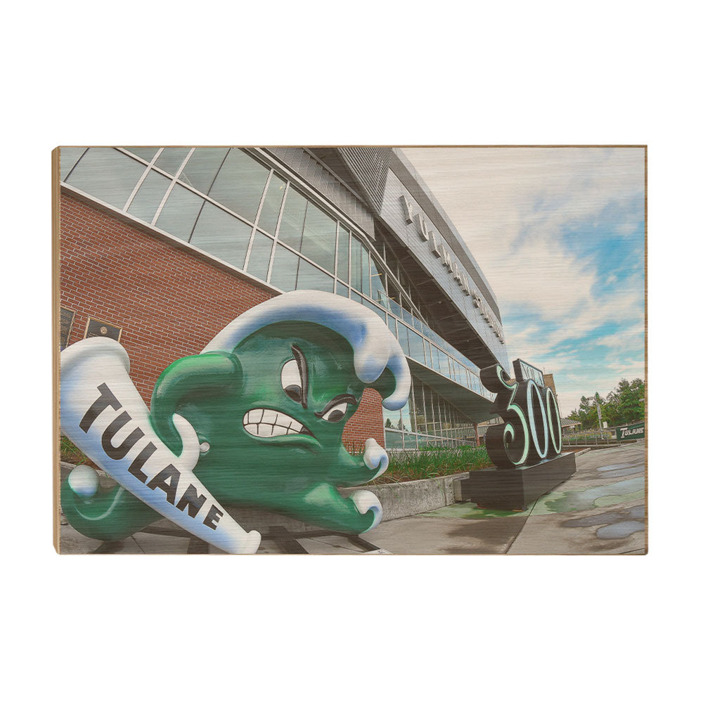 Tulane  Green Wave - Yulman Stadium - College Wall Art Canvas