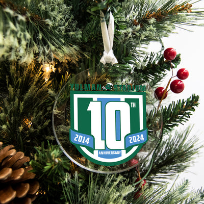 Tulane Green Wave - Yulman Stadium 10 Year Anniversary Logo Ornament & Bag Tag