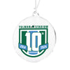 Tulane Green Wave - Yulman Stadium 10 Year Anniversary Logo Ornament & Bag Tag