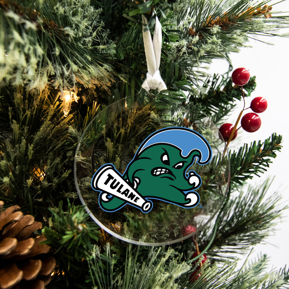 Tulane Green Wave - Tulane Green Wave Logo Ornament & Bag Tag