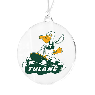 Tulane Green Wave - VIntage Tulane Wave Logo Ornament & Bag Tag