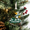 Tulane Green Wave - VIntage Tulane Wave Logo Ornament & Bag Tag - College Wall Art #BagTag