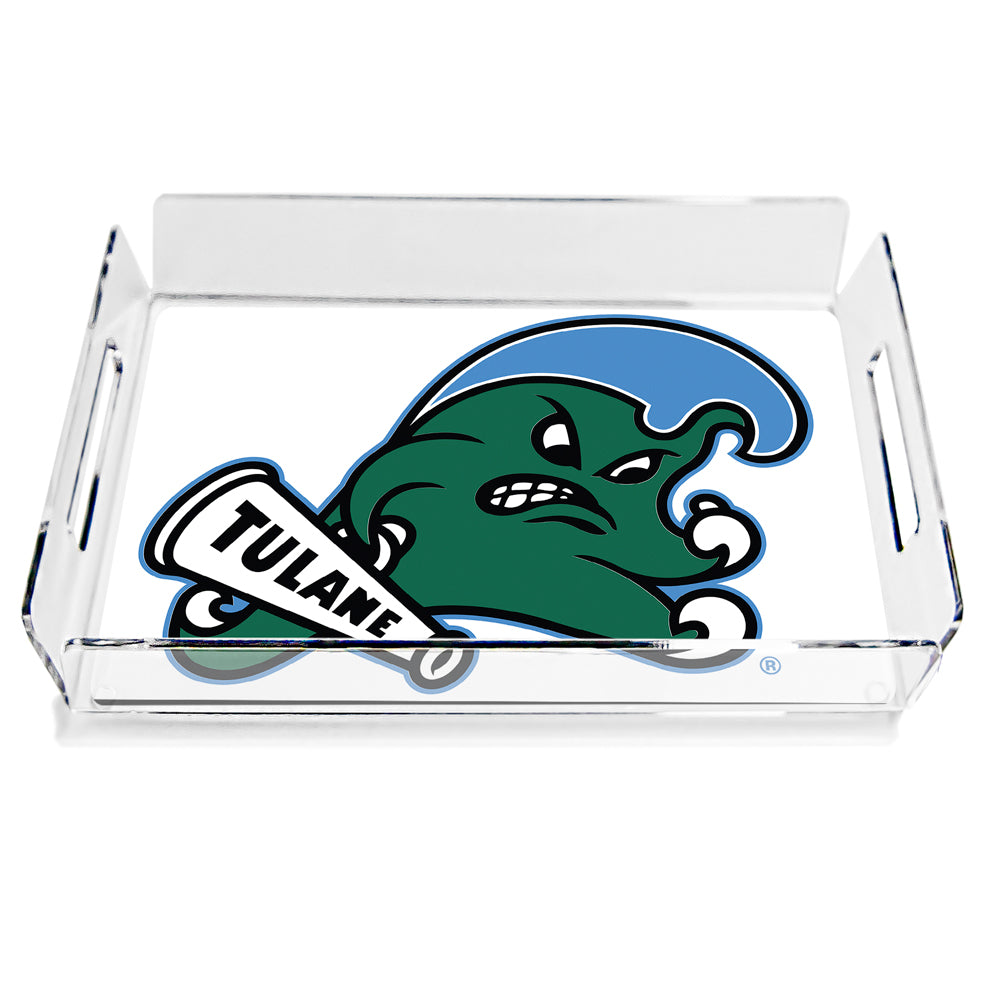 Tulane Green Wave - Tulane Green Wave Logo Decorative Serving Tray