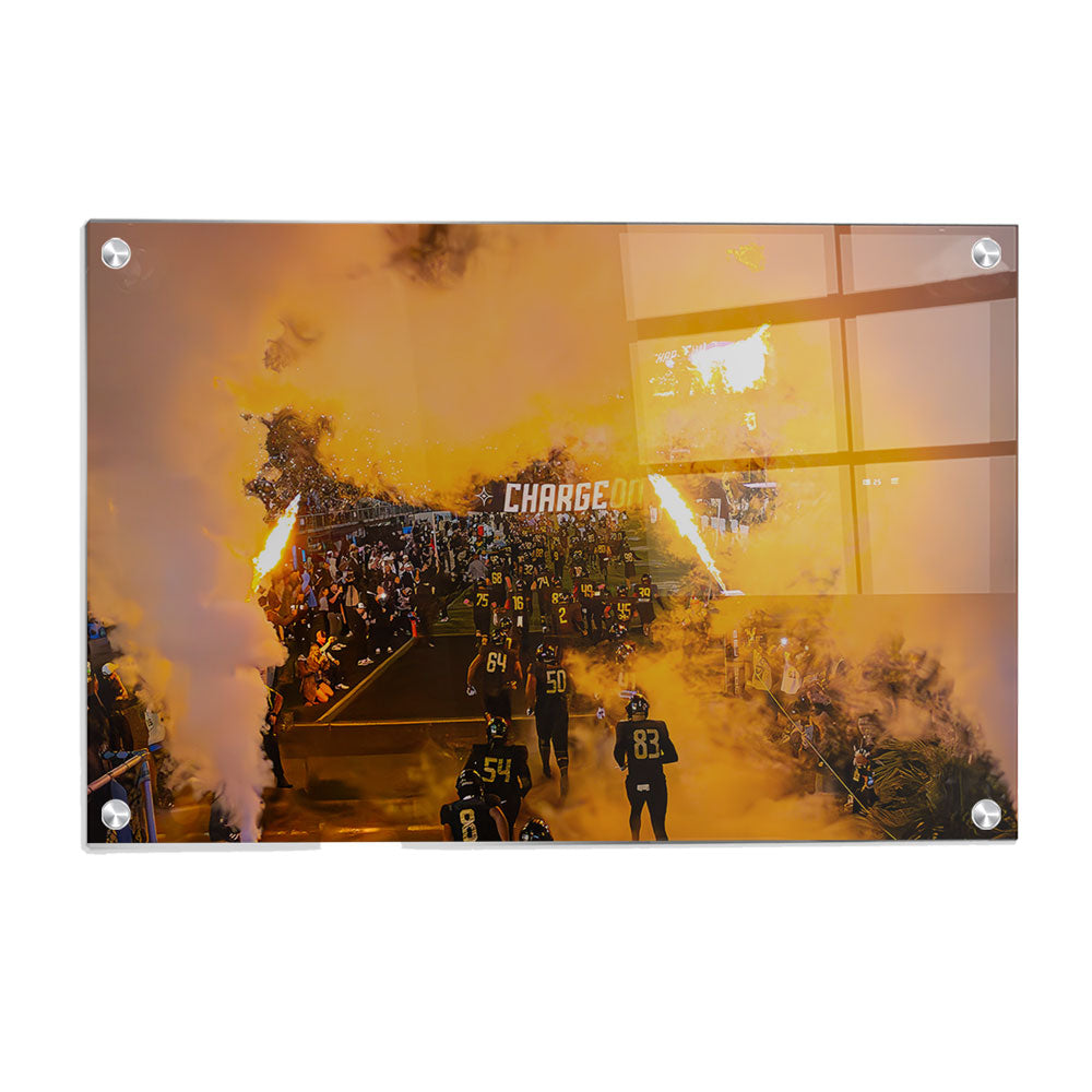 UCF Knights - Charge On - College Wall Art #Canvas