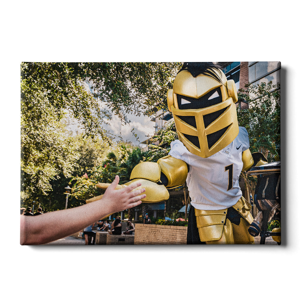 UCF Knights - Knightro Fan - College Wall Art #Canvas