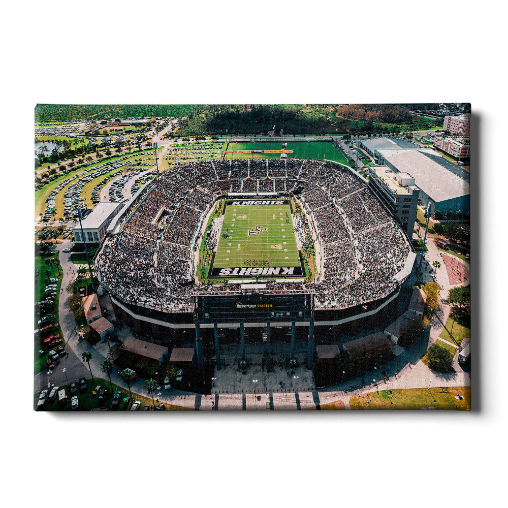 UCF Knights - Knights Stadium Aerial - College Wall Art #Canvas