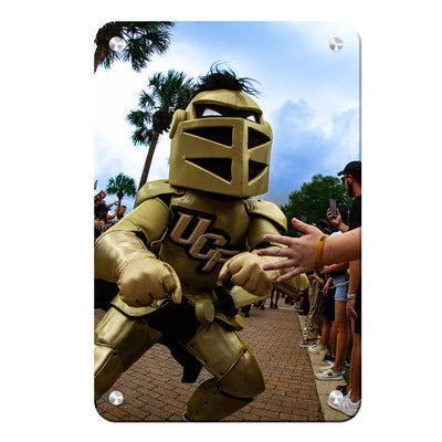 UCF Knights - Knightro Knight Walk - College Wall Art #Metal