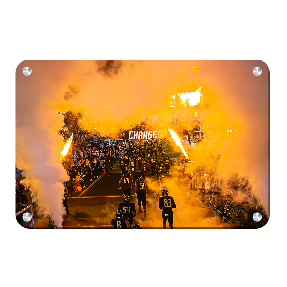 UCF Knights - Charge On - College Wall Art #Canvas