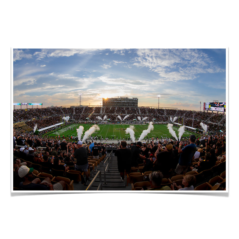 UCF Knights - UCF Knights Score - College Wall Art #Canvas 