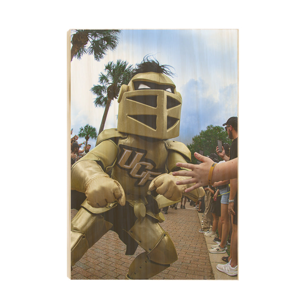 UCF Knights - Knightro Knight Walk - College Wall Art #Canvas