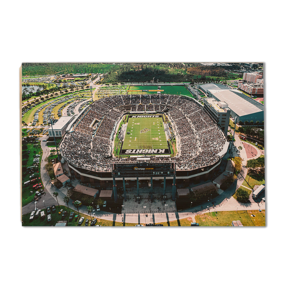 UCF Knights - Knights Stadium Aerial - College Wall Art #Canvas