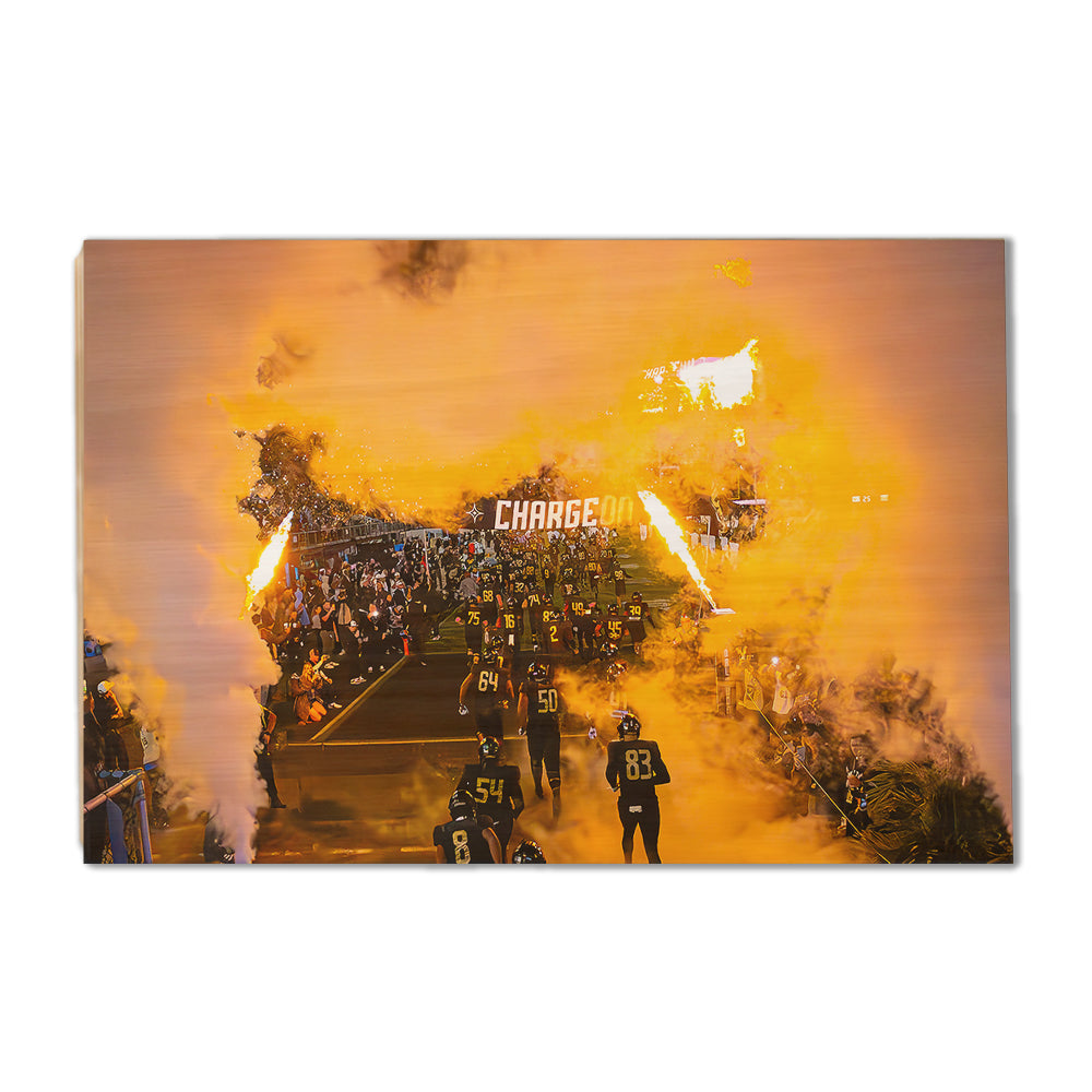 UCF Knights - Charge On - College Wall Art #Canvas