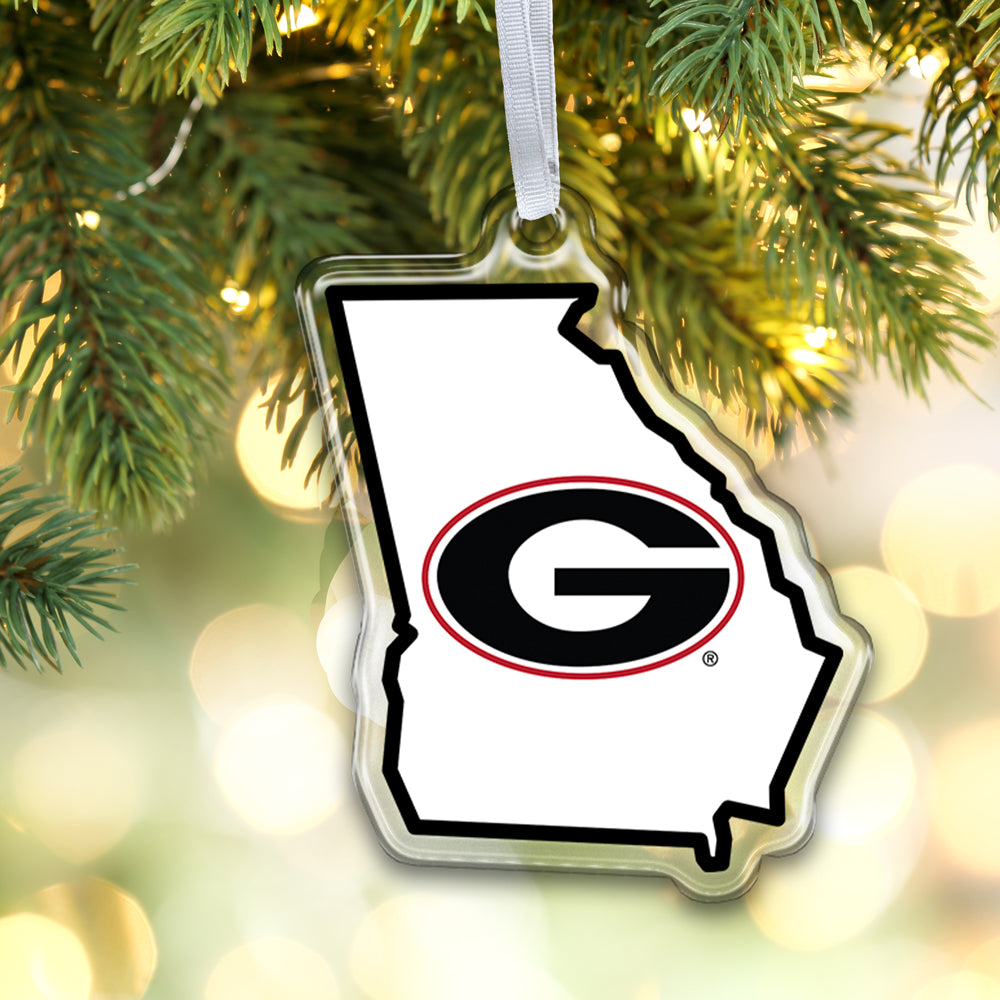 Georgia Bulldogs - Georgia's State Ornament & Bag Tag