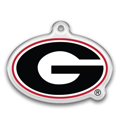 Georgia Bulldogs - The Oval G Ornament & Bag Tag
