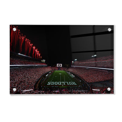 Georgia Bulldogs - Between the Hedges - College Wall Art #Acrylic
