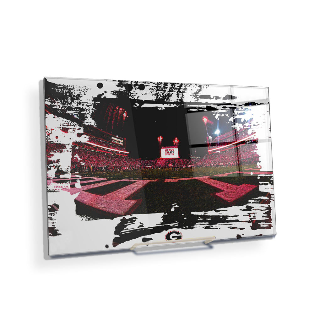 Georgia Bulldogs - We Own the 4th Quarter Paint - College Wall Art #Canvas