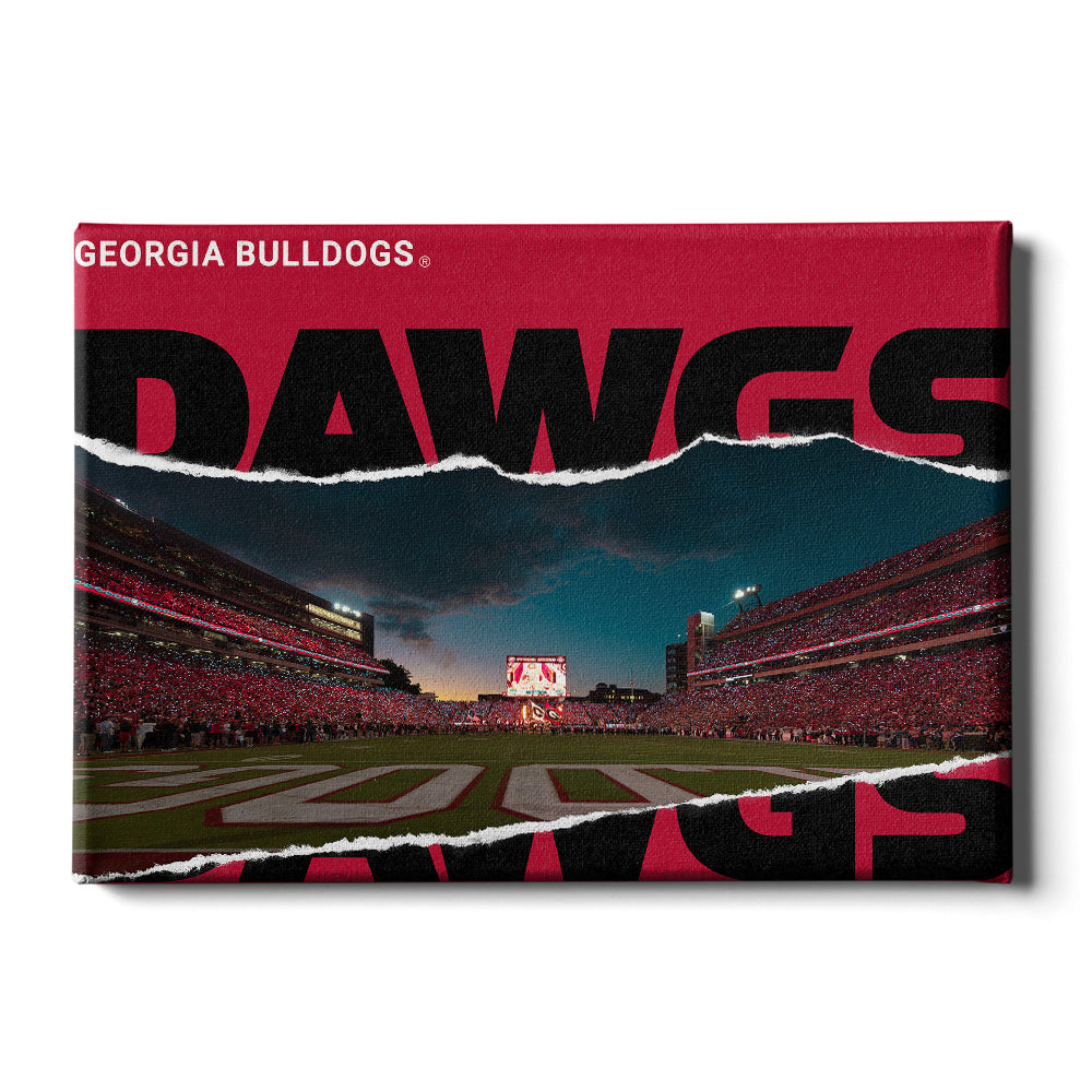 Georgia Bulldogs - Georgia Entering the Field - College Wall Art #Canvas
