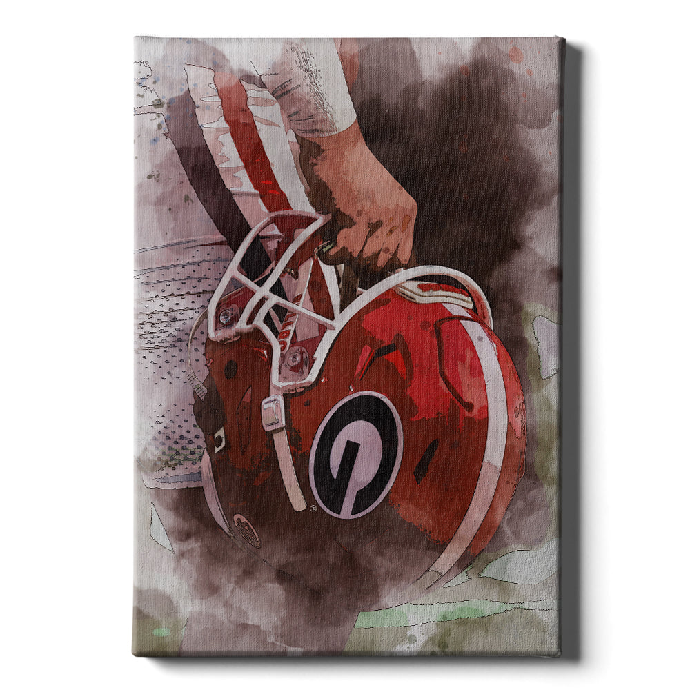 Georgia Bulldogs - Georgia Ready for Battle - College Wall Art #Canvas
